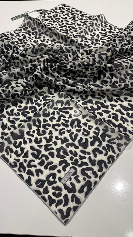 İPEKEVİ LEOPAR PAMUK EŞARP