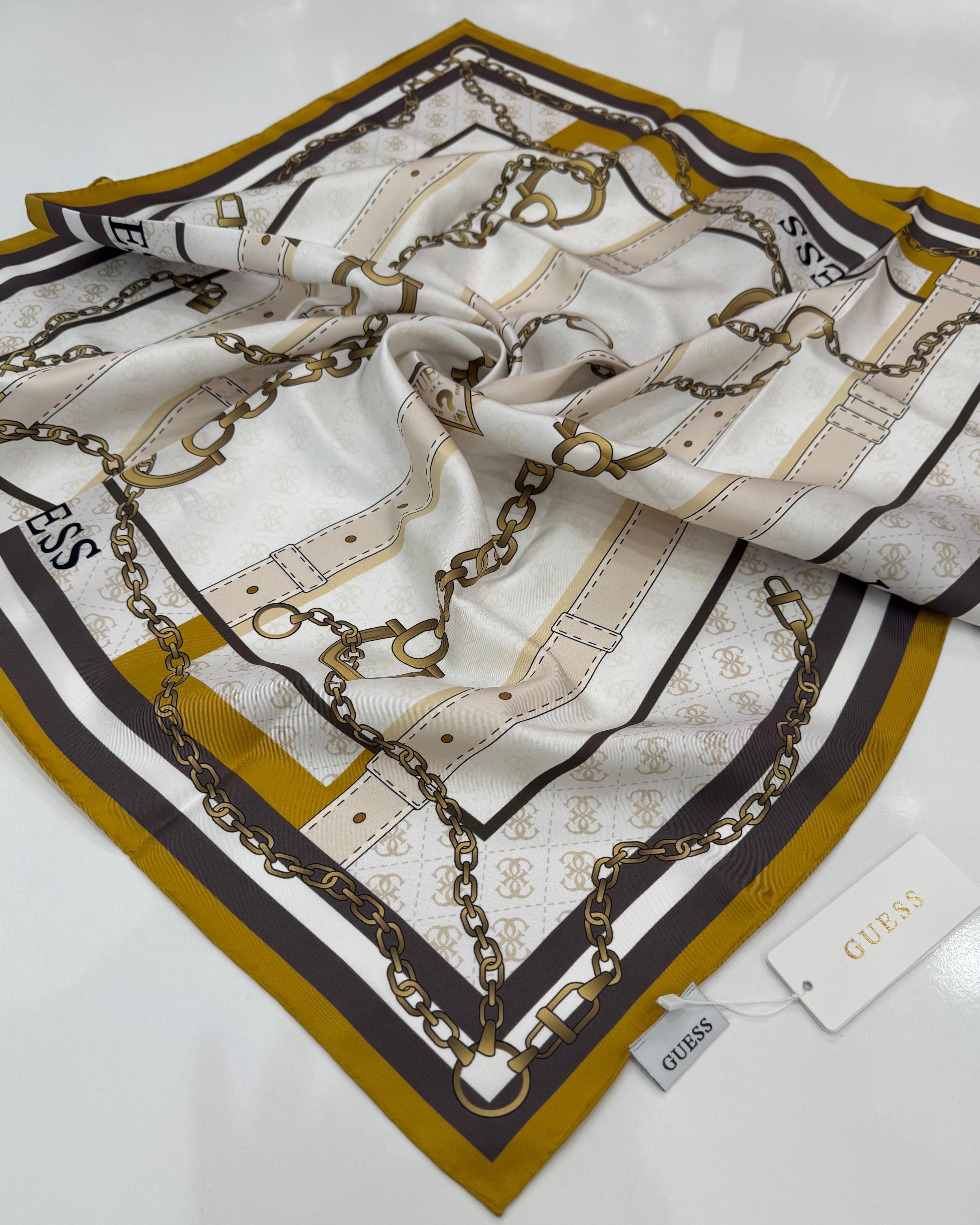 GUESS HERITAGE PATTERN EŞARP