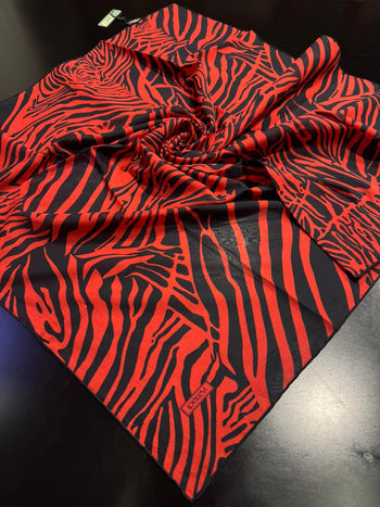 İPEKEVİ ZEBRA DESENLİ PAMUK EŞARP