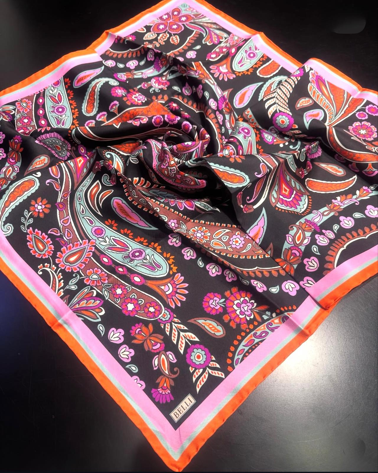 BELLİ TWILL İPEK EŞARP