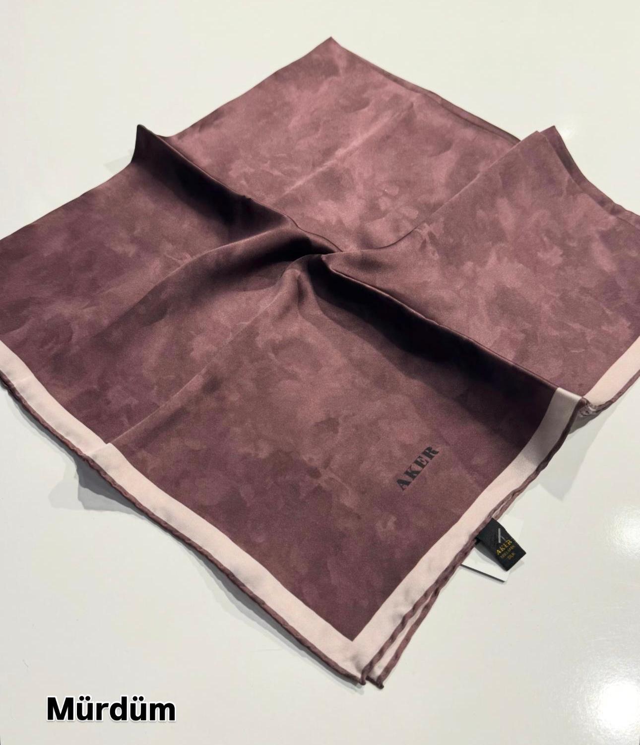 AKER BULUT DESEN İPEK EŞARP