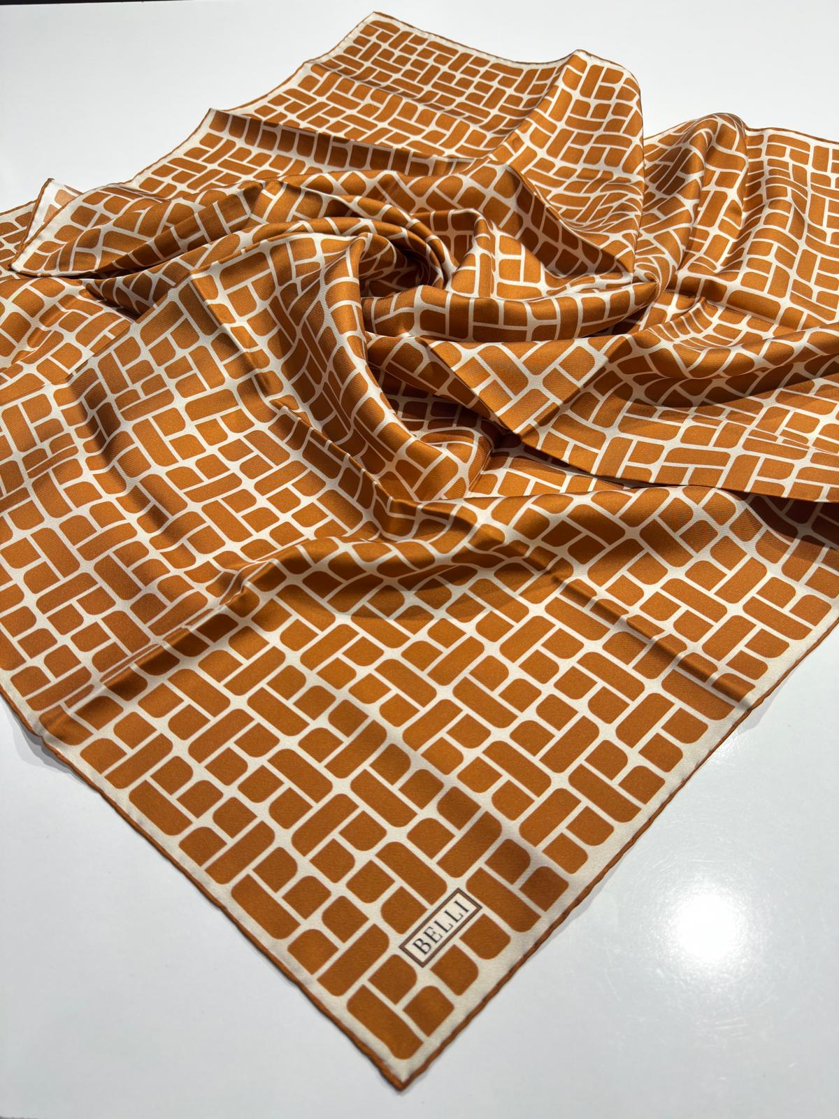 BELLİ TWİL İPEK EŞARP