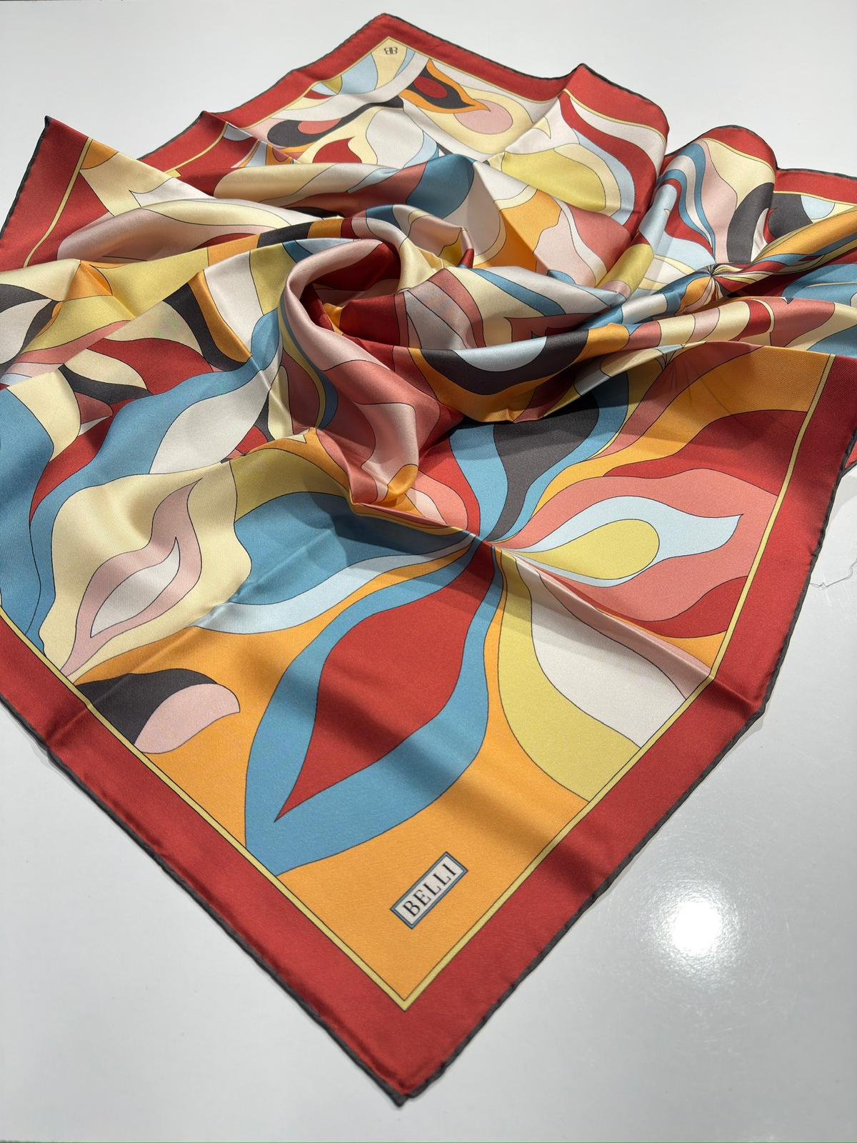 BELLİ TWİL İPEK EŞARP