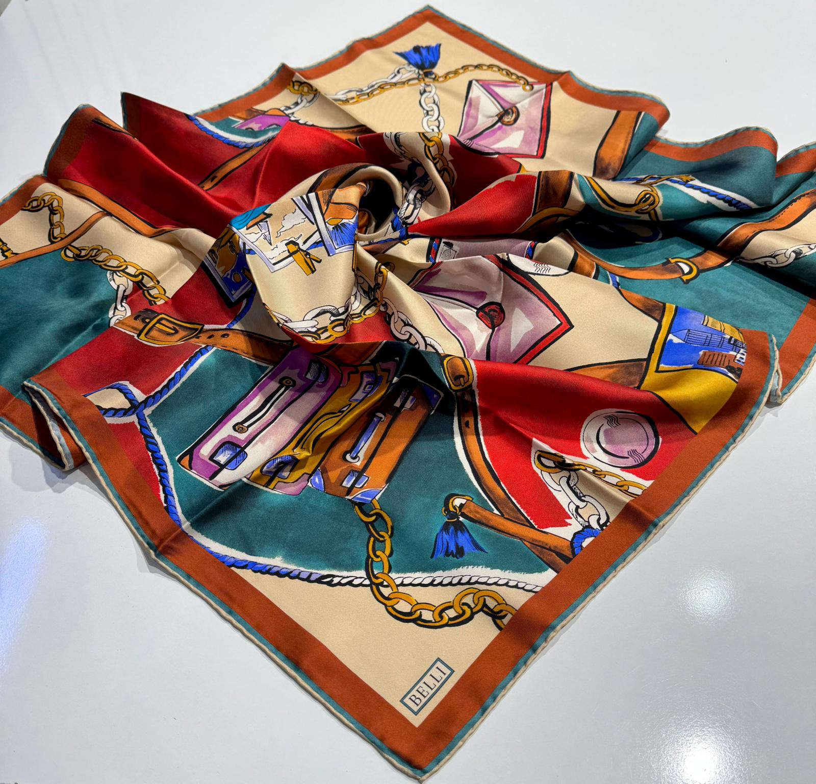 BELLİ TWİL İPEK EŞARP