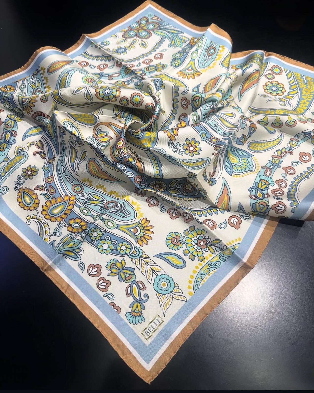 BELLİ TWILL İPEK EŞARP